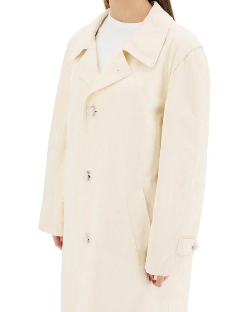 Maison Margiela White Cotton Coat Glam Steals