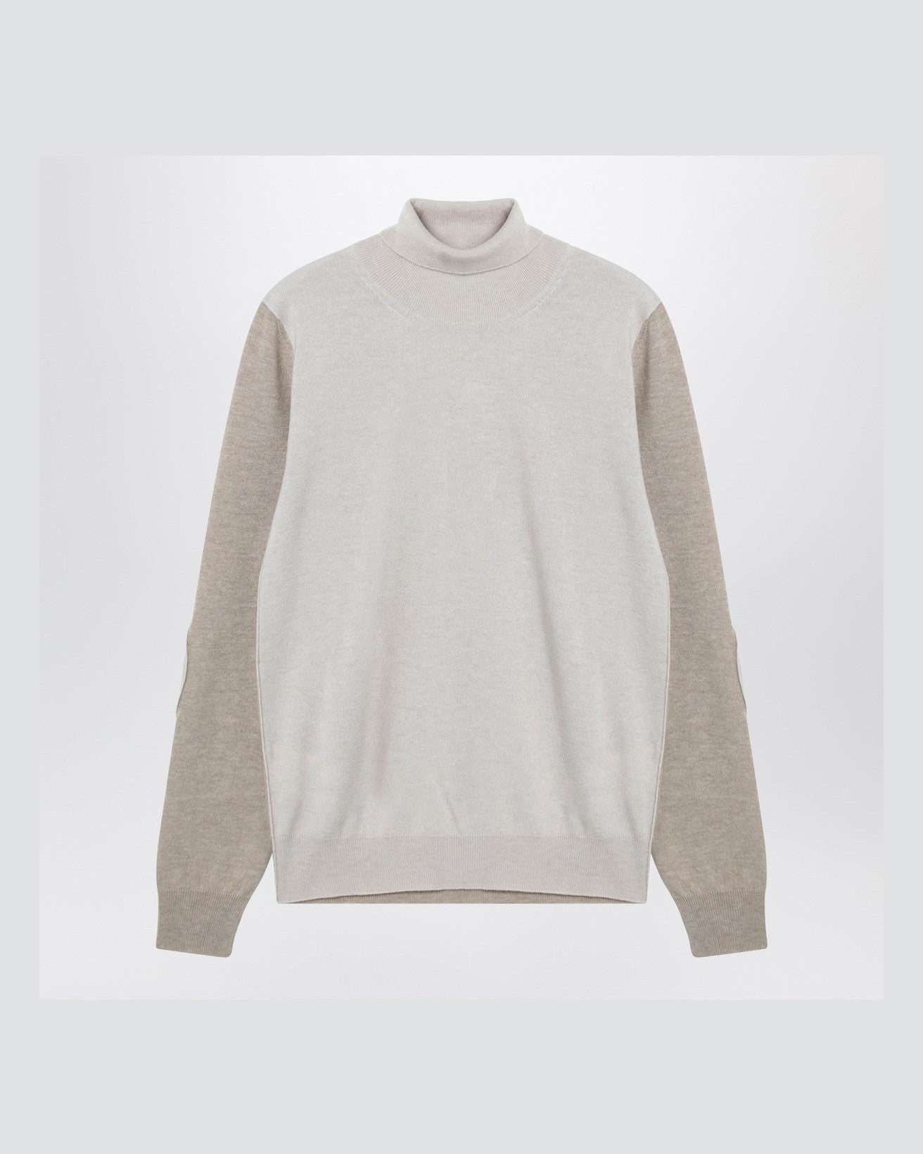 Maison Margiela Wool Two Tone Turtleneck Sweater