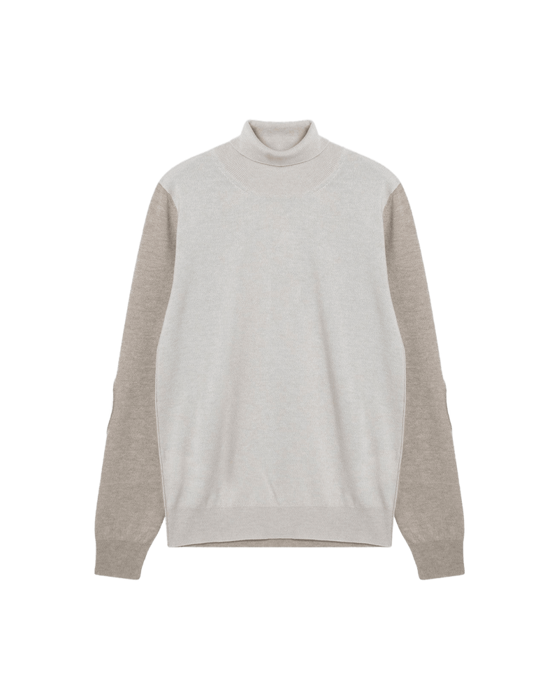 Maison Margiela Wool Two Tone Turtleneck Sweater Glam Steals