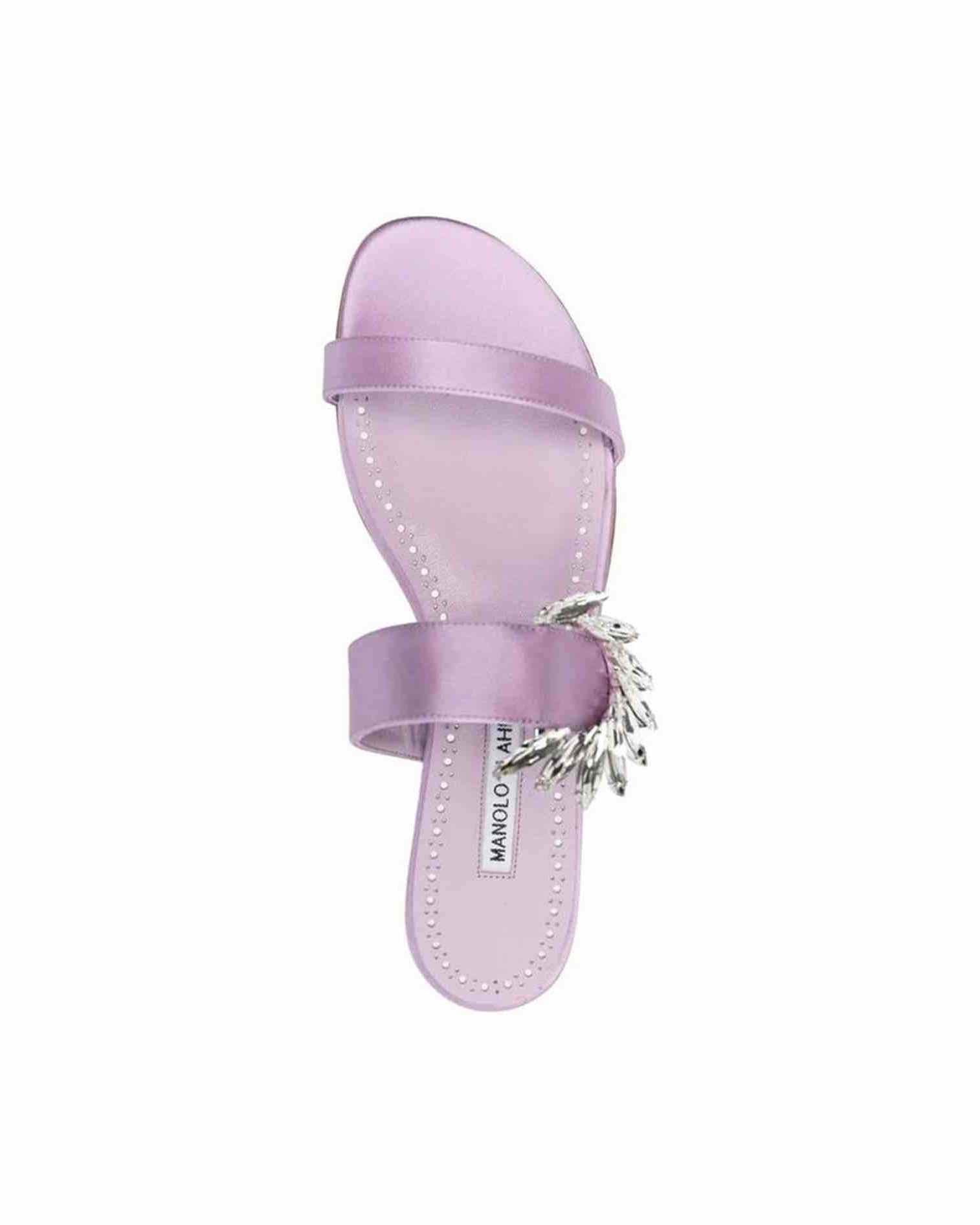 Manolo Blahnik Chivela 010 Flat Sandals Glam Steals