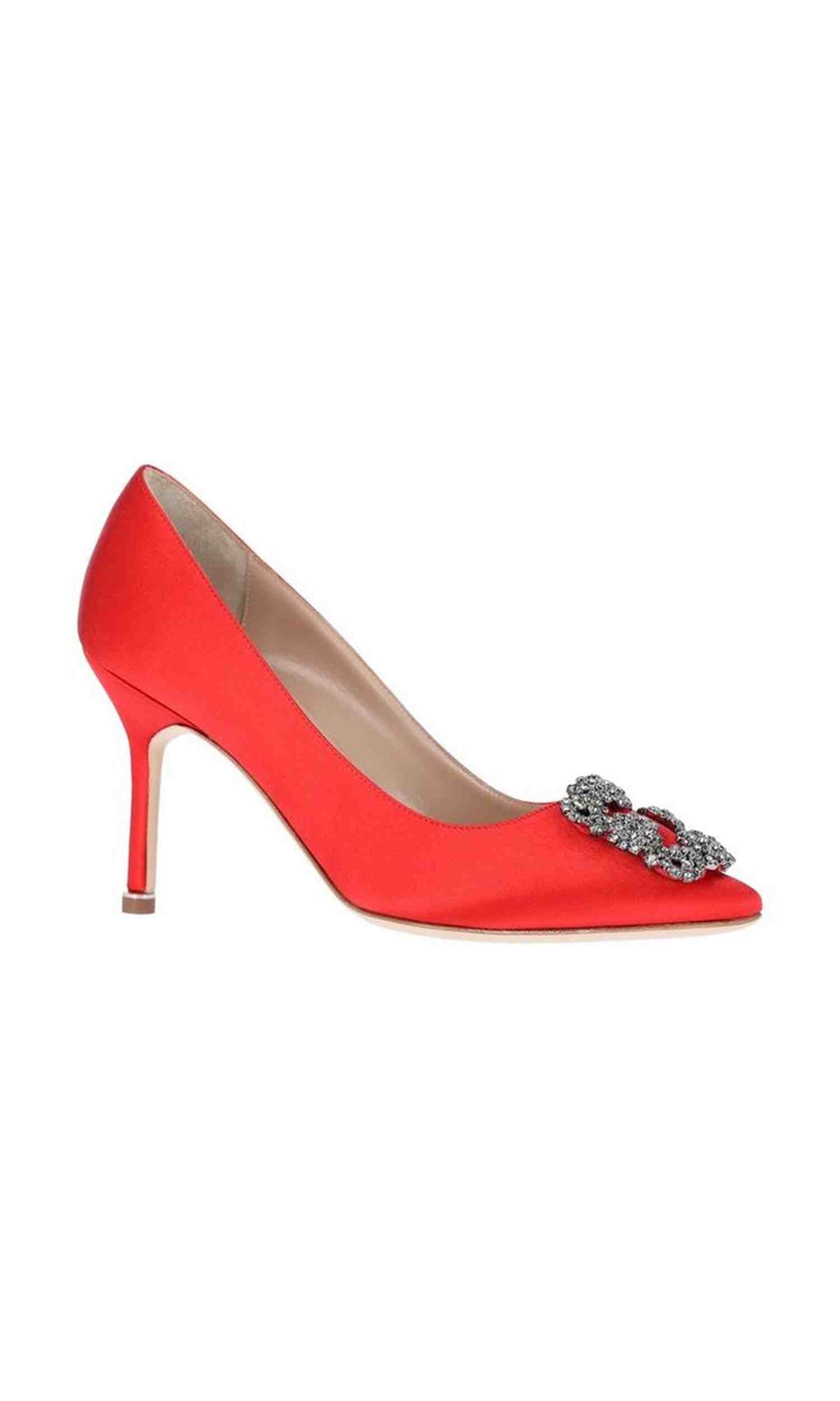 Manolo Blahnik Satin Hangisi 090 Pumps Glam Steals