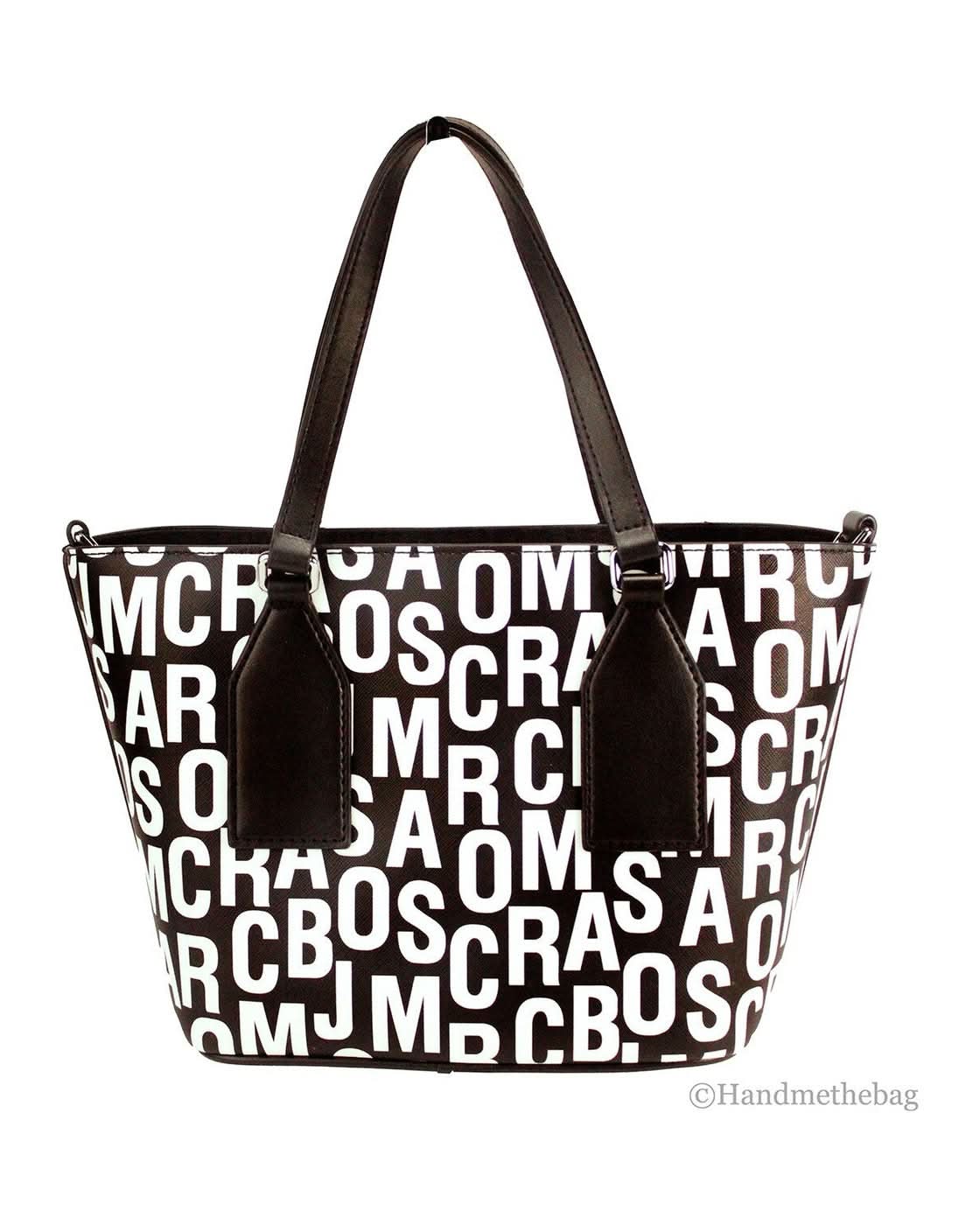 Marc Jacobs Black Leather Small Tote Crossbody Bag Glam Steals