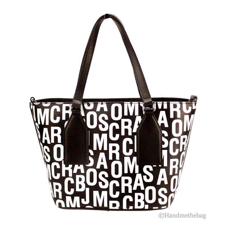 Marc Jacobs Black Leather Small Tote Crossbody Bag Glam Steals