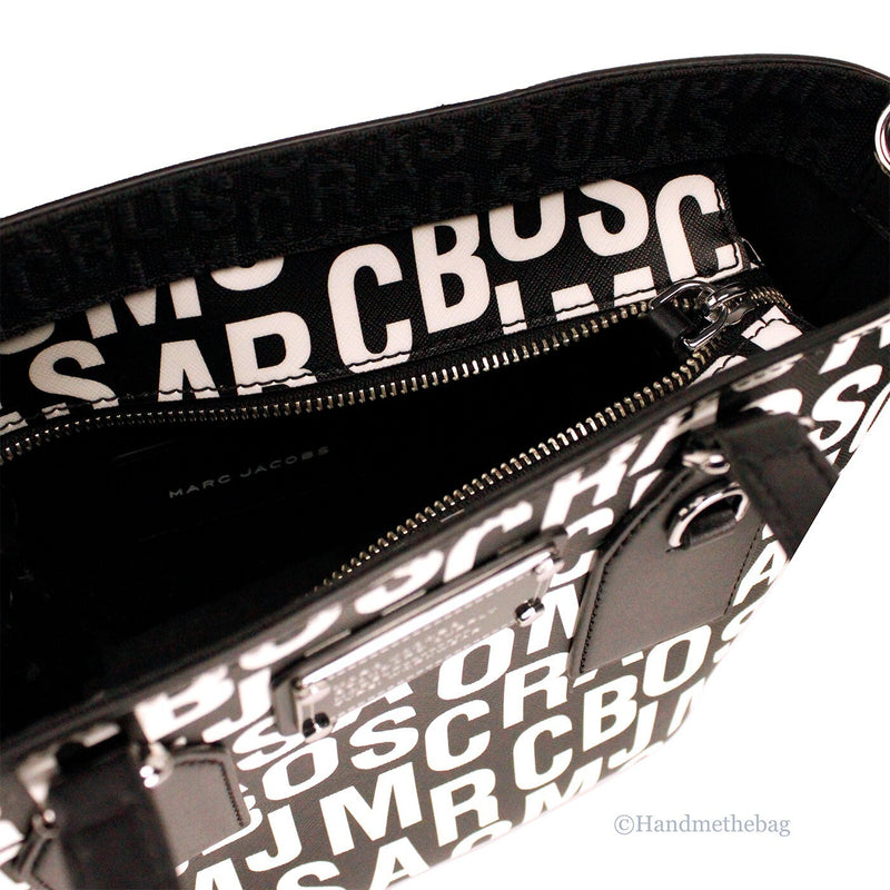 Marc Jacobs Black Leather Small Tote Crossbody Bag Glam Steals