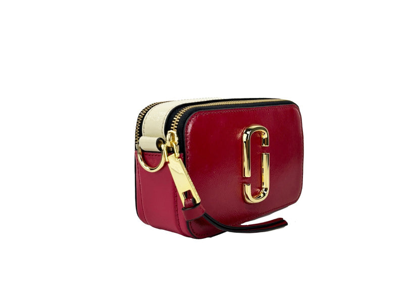 Marc Jacobs Red Leather Snapshot Shoulder Bag Multi Glam Steals