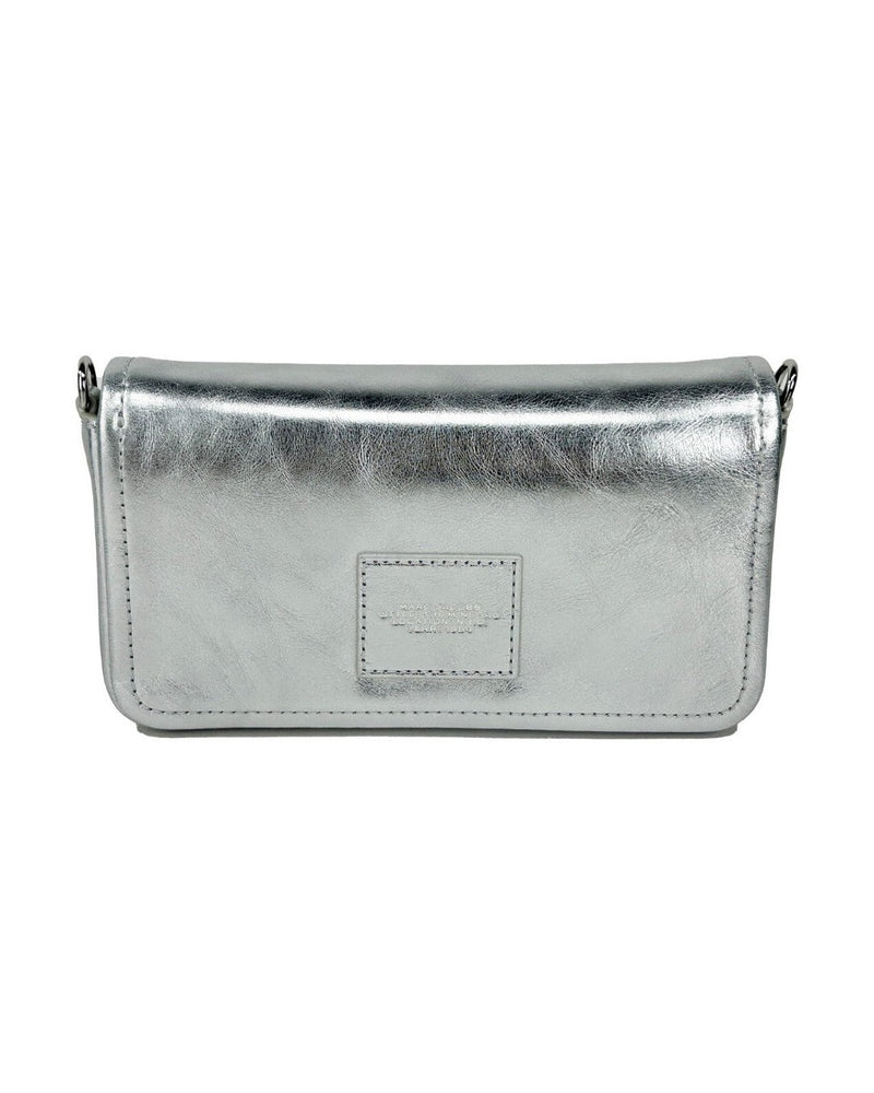 Marc Jacobs Silver Metallic Leather Chain Mini Bag Glam Steals