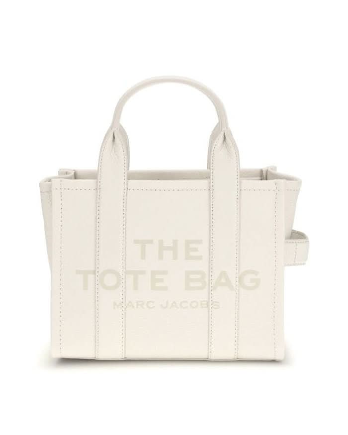 Marc Jacobs White Calf Leather Bos Taurus Handbag Shopper Bags