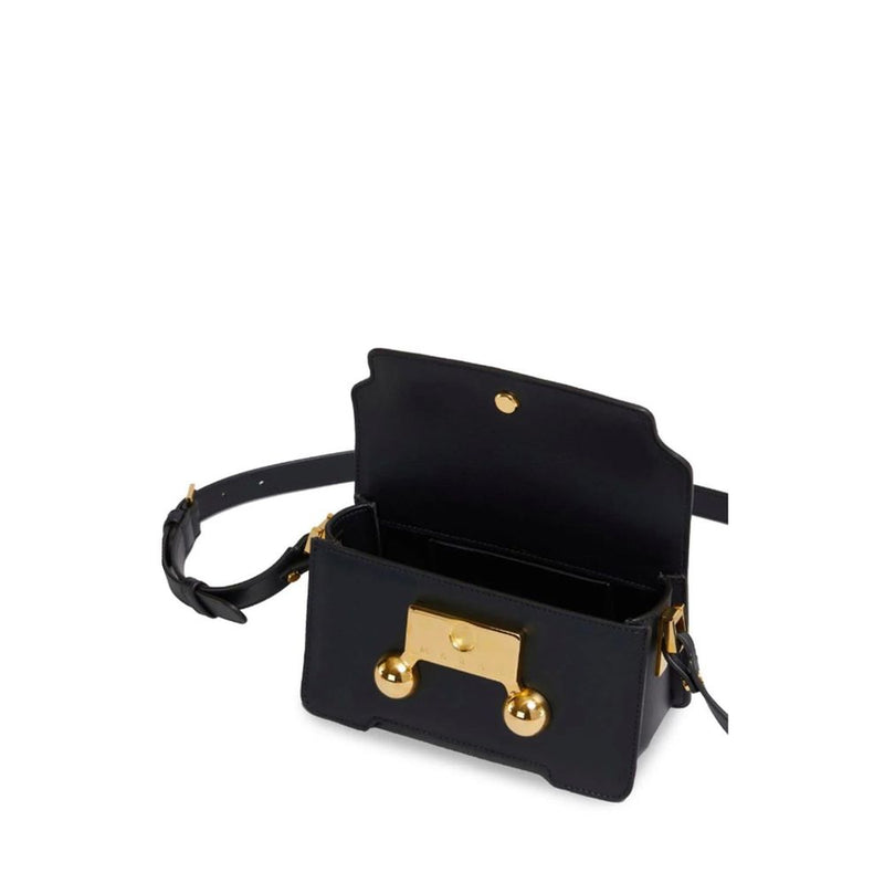 Marni Black Calfskin Belt Bag Glam Steals