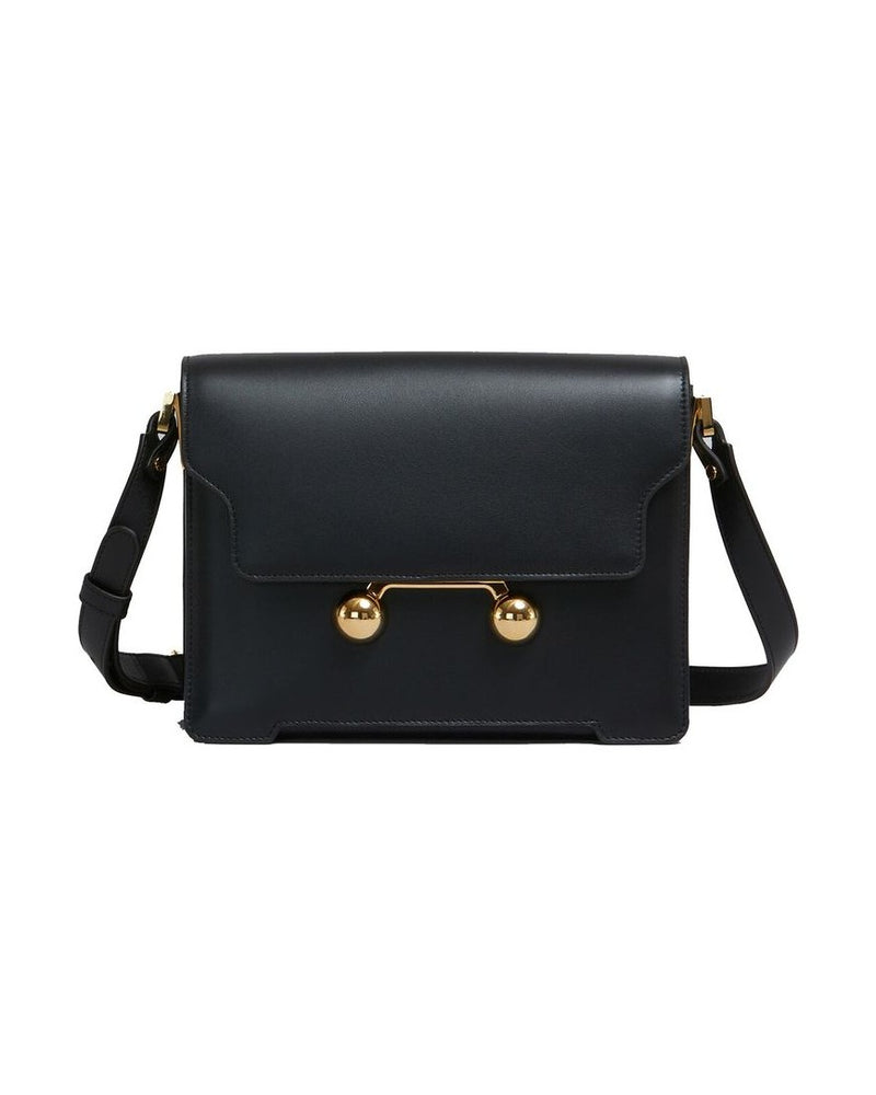 Marni Black Calfskin Shoulder Bag Glam Steals
