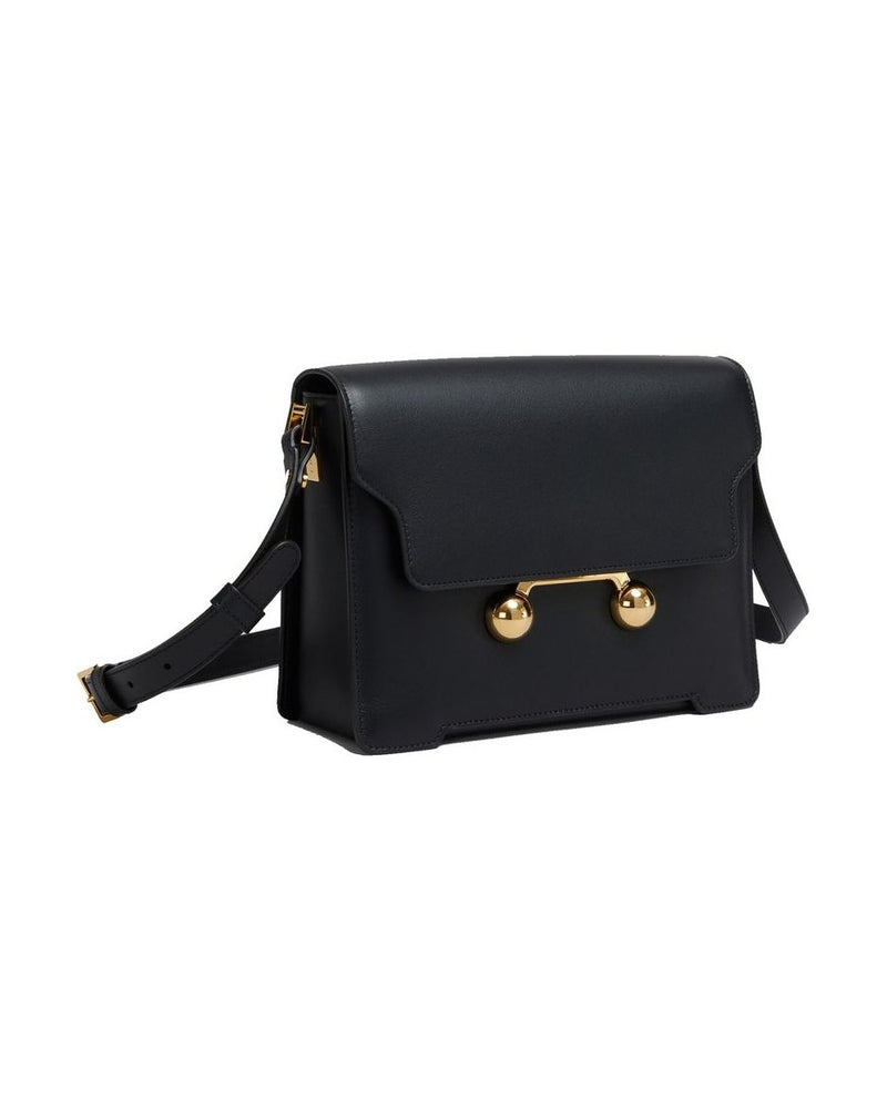 Marni Black Calfskin Shoulder Bag Glam Steals