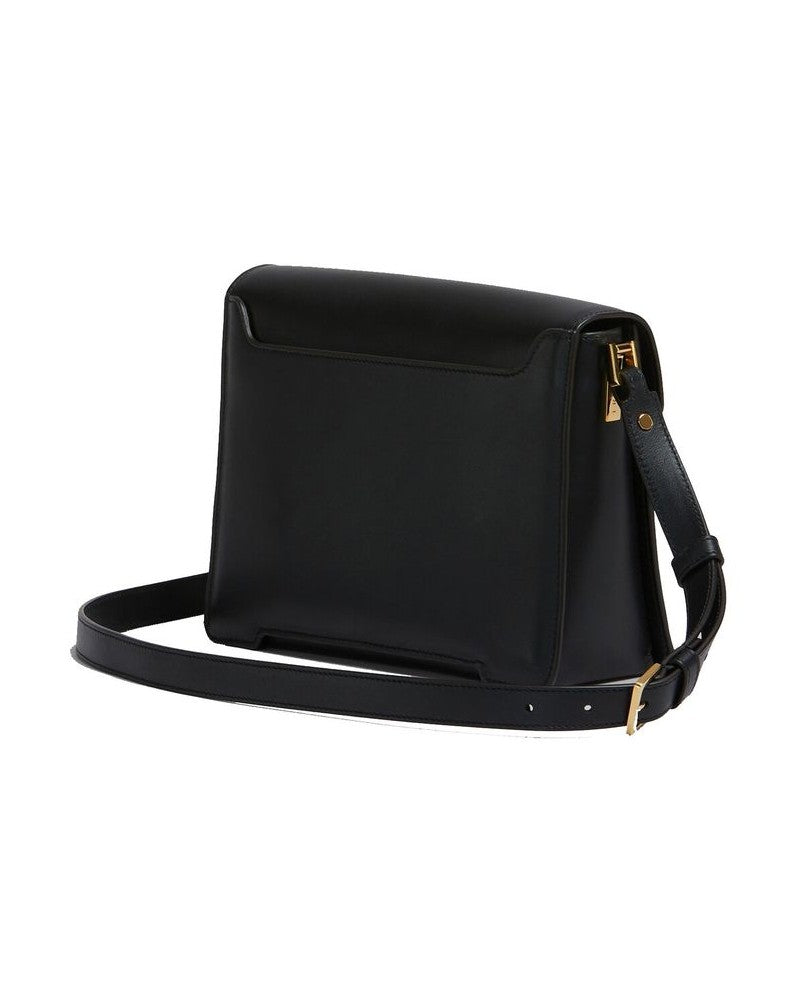 Marni Black Calfskin Shoulder Bag Glam Steals
