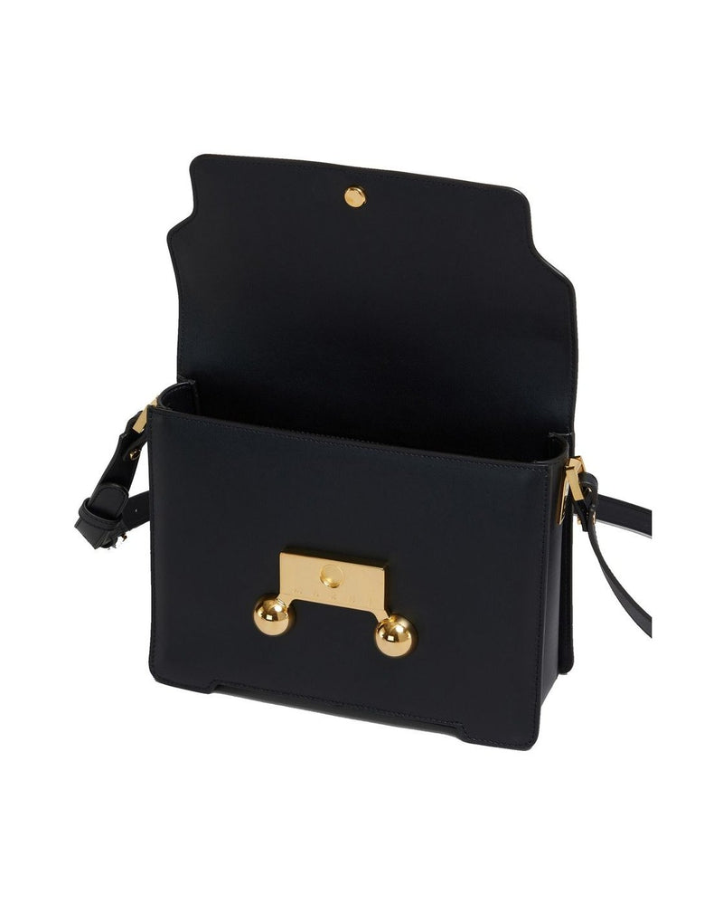 Marni Black Calfskin Shoulder Bag Glam Steals