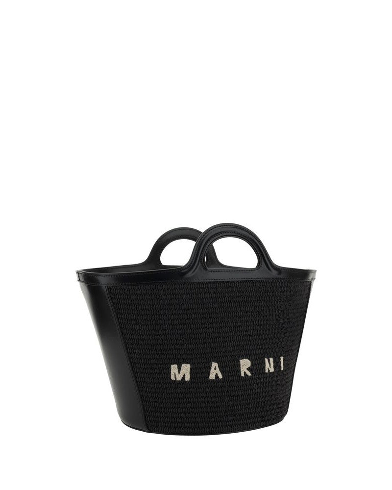 Marni Black Cotton Shoulder Bag Glam Steals