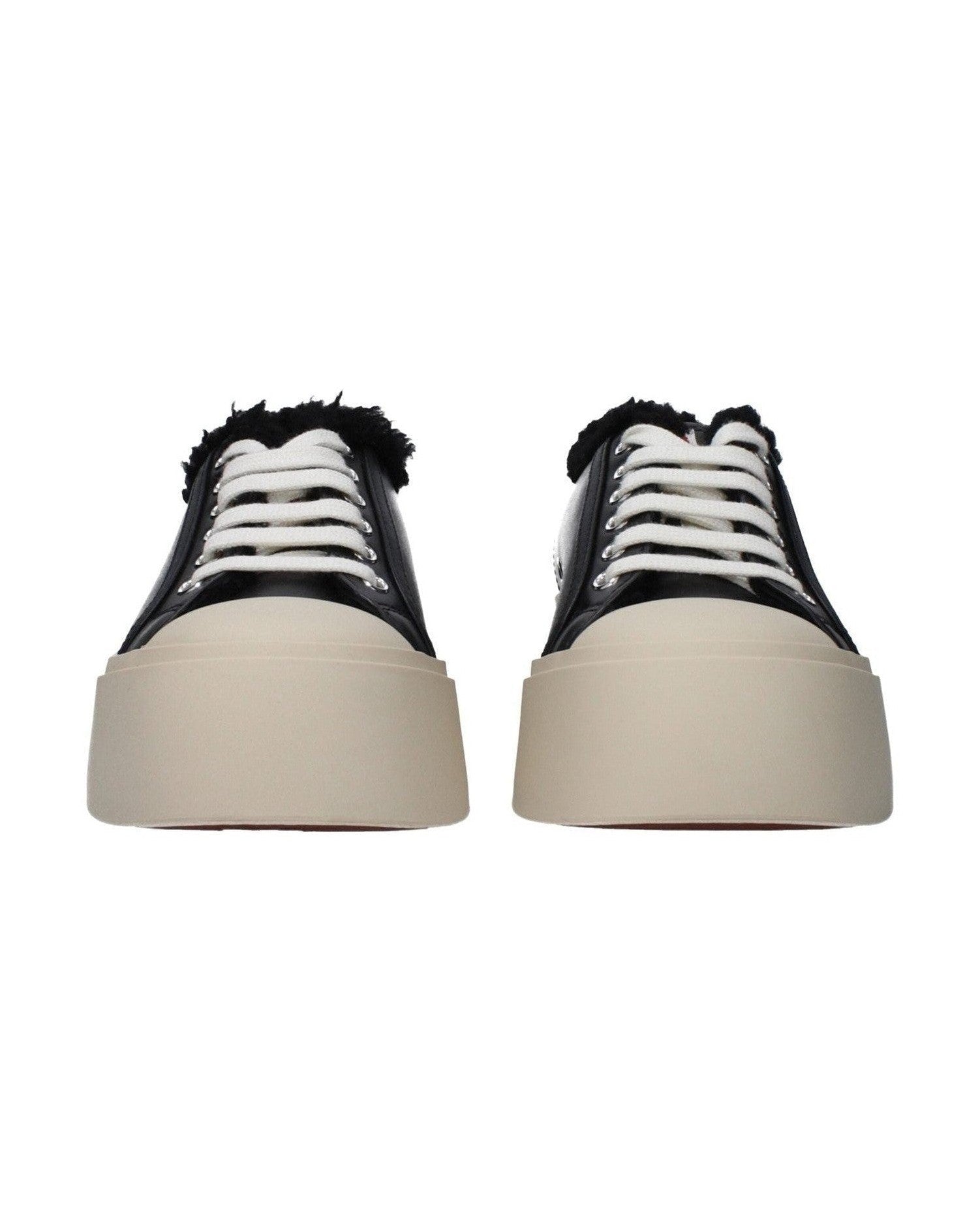 Marni Black Leather Chunky Sneakers Glam Steals
