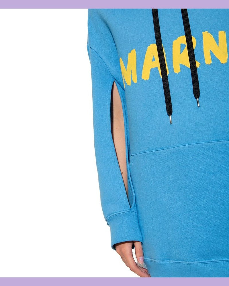 Marni Blue Cotton Sweatshirt Glam Steals