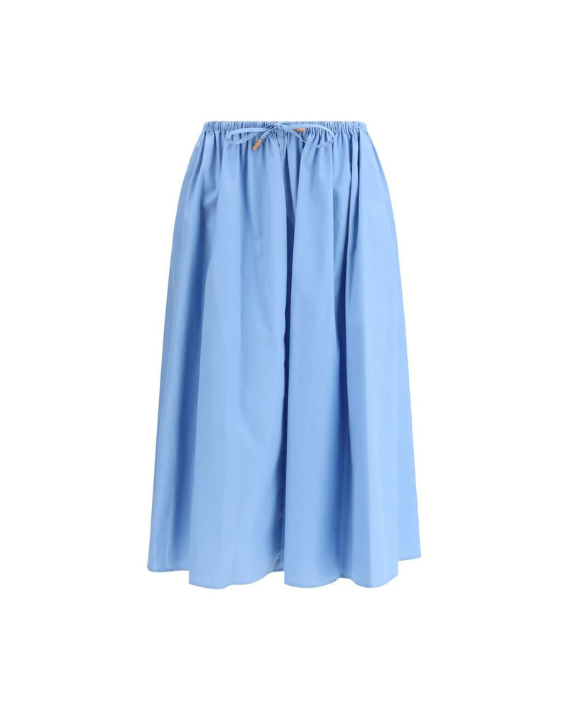 Marni Light Blue Cotton Midi Skirt Glam Steals