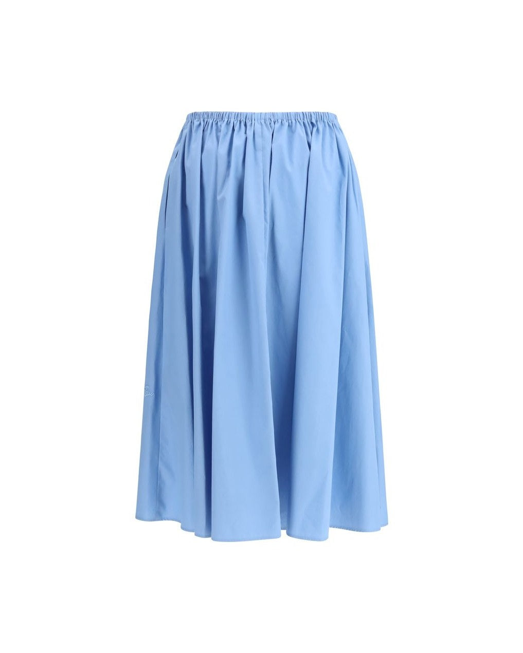 Marni Light Blue Cotton Midi Skirt Glam Steals
