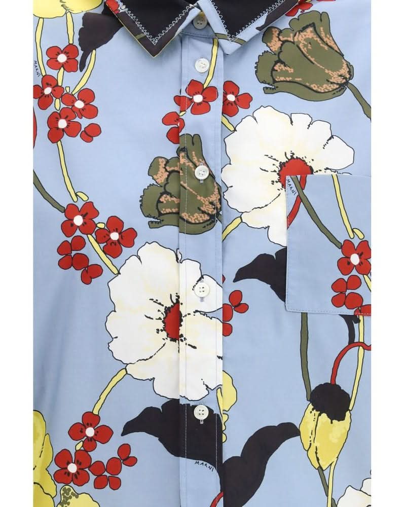 Marni Multicolor Cotton Pattern Shirt 