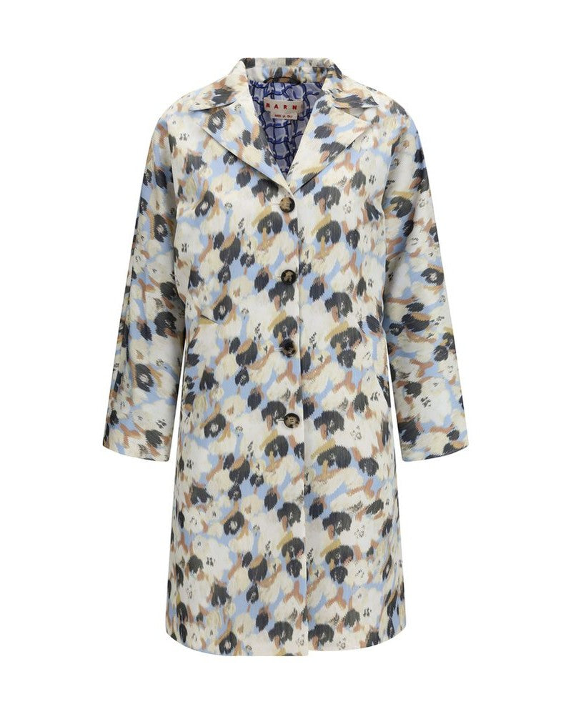 Marni Multicolor Polyester Coat Glam Steals