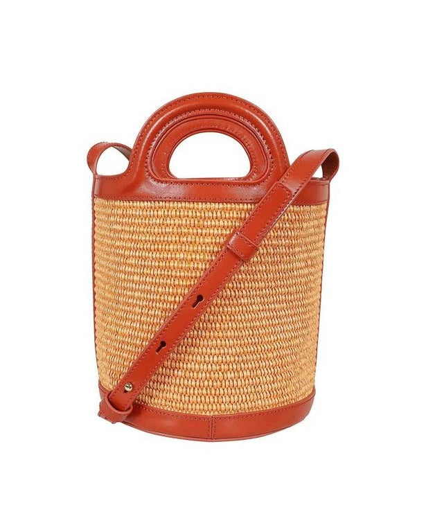 Marni Orange Cotton Backet Bag Glam Steals