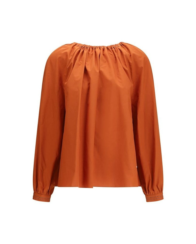 Marni Orange Cotton Blouse Glam Steals