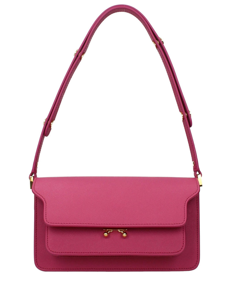 Marni Pink Leather Shoulder Bag Glam Steals