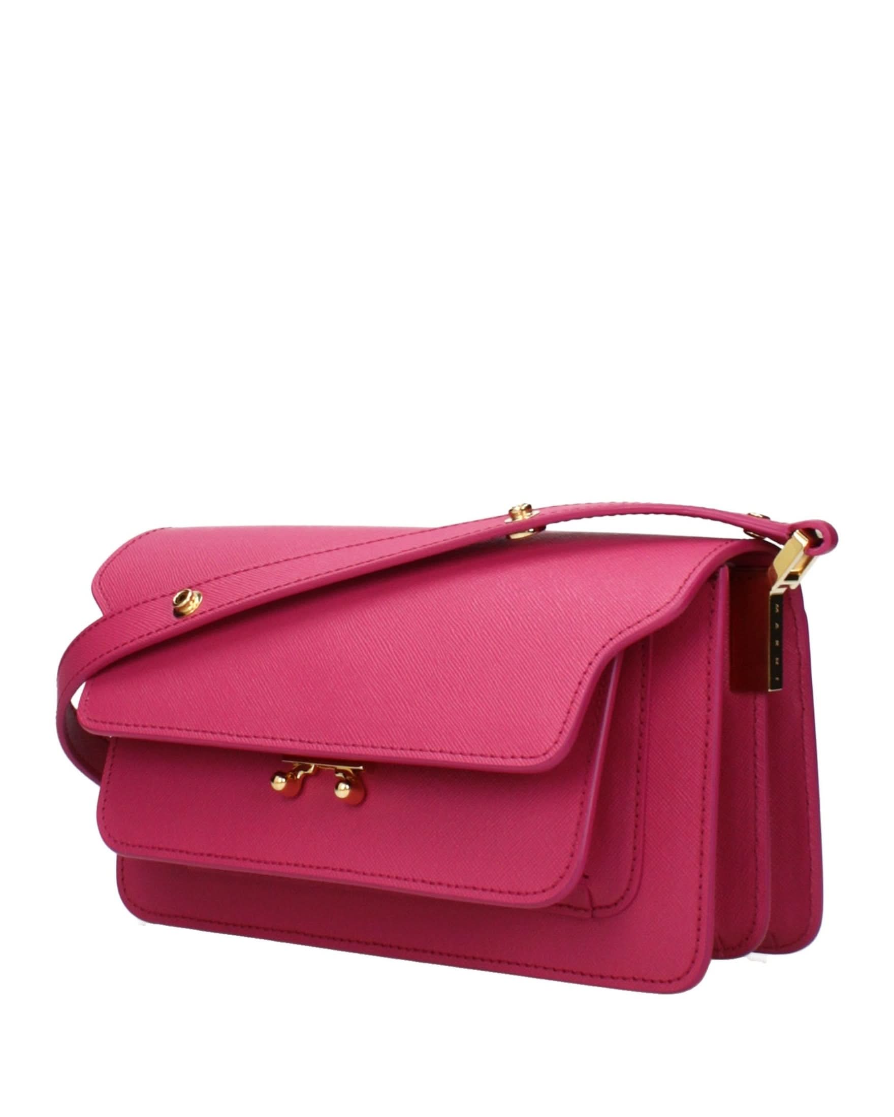 Marni Pink Leather Shoulder Bag Glam Steals