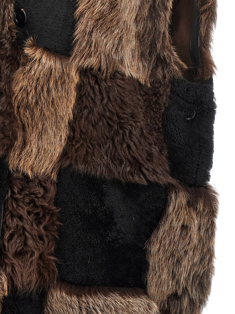 Marni Shearling Long Vest Glam Steals