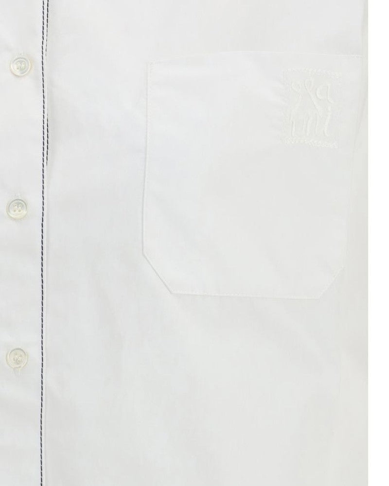 Marni White Cotton Shortsleeve Shirt Glam Steals