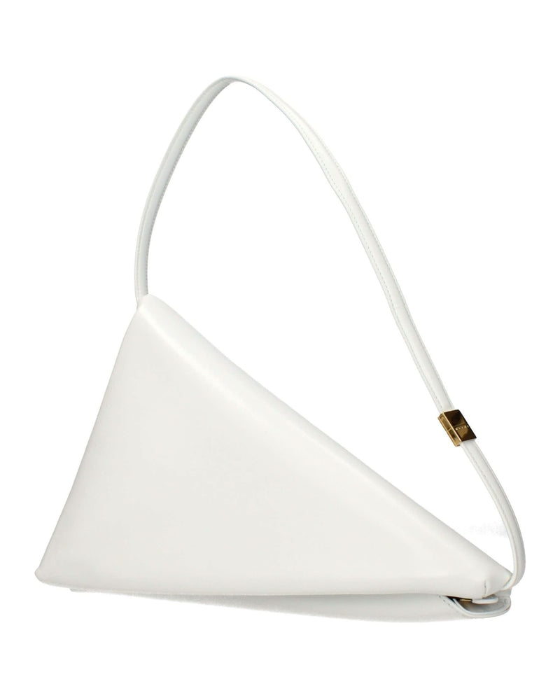 Marni White Leather Shoulder Bag Glam Steals