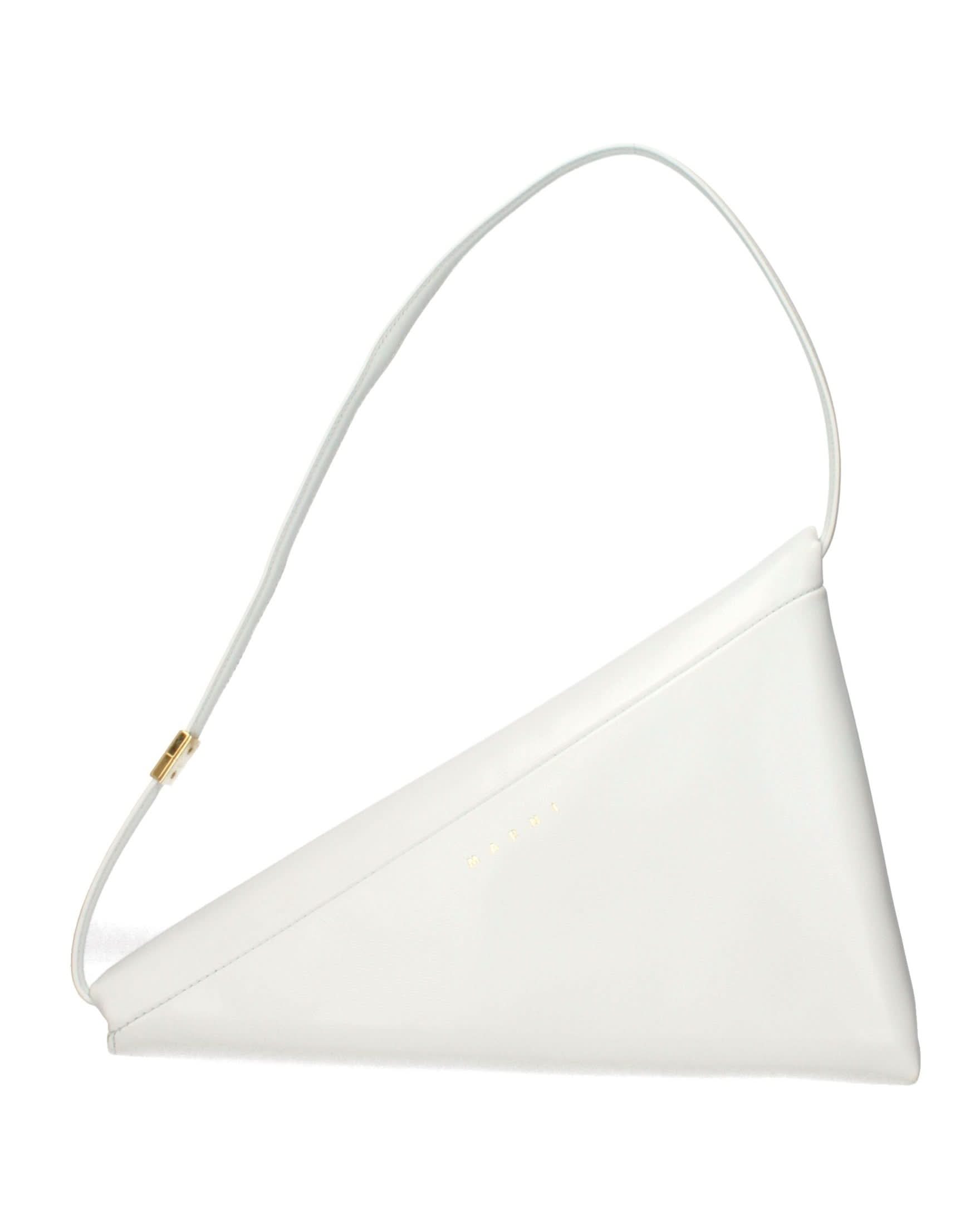 Marni White Leather Shoulder Bag Glam Steals
