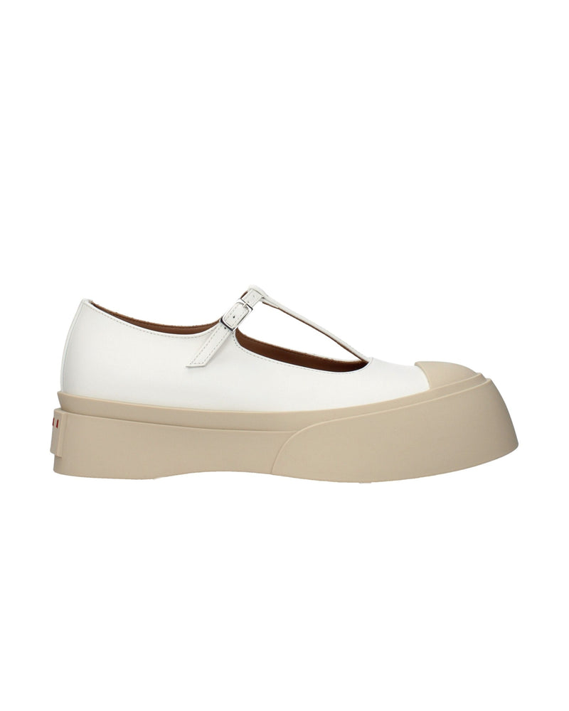 Marni White Leather Slip On Loafers Glam Steals