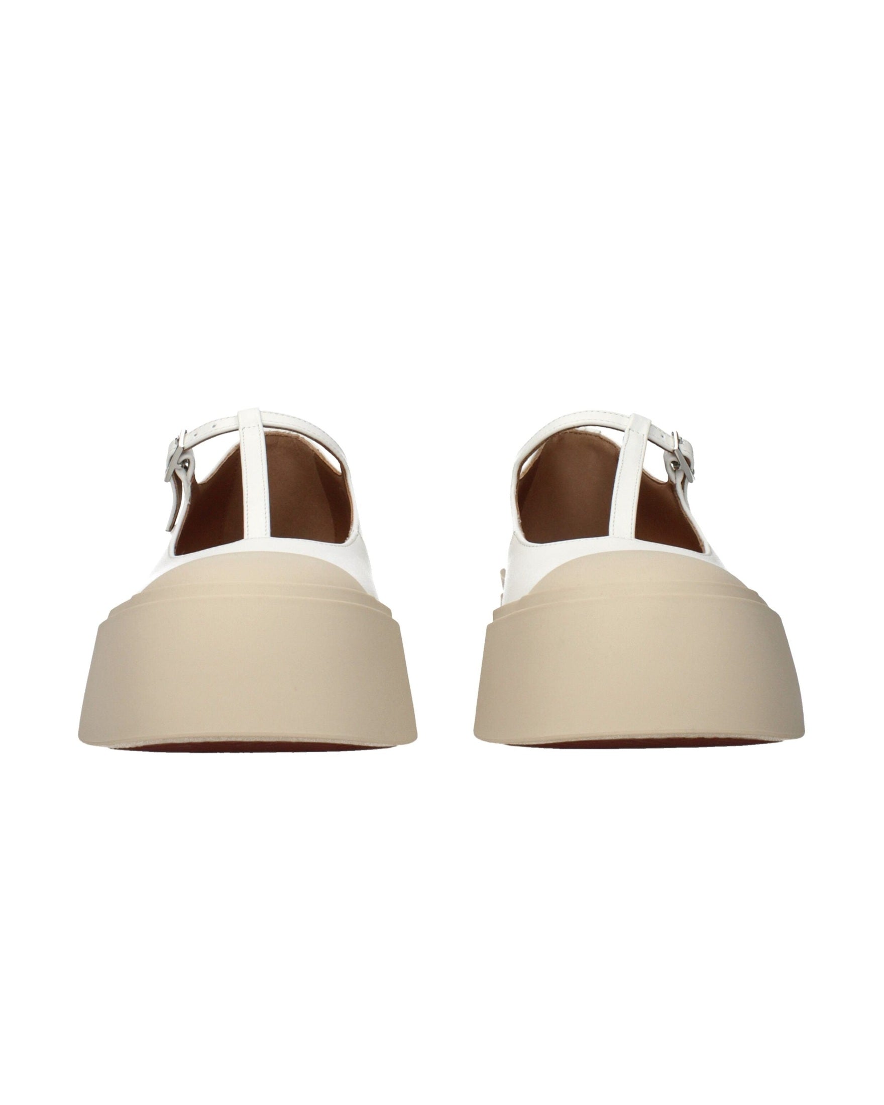 Marni White Leather Slip On Loafers Glam Steals