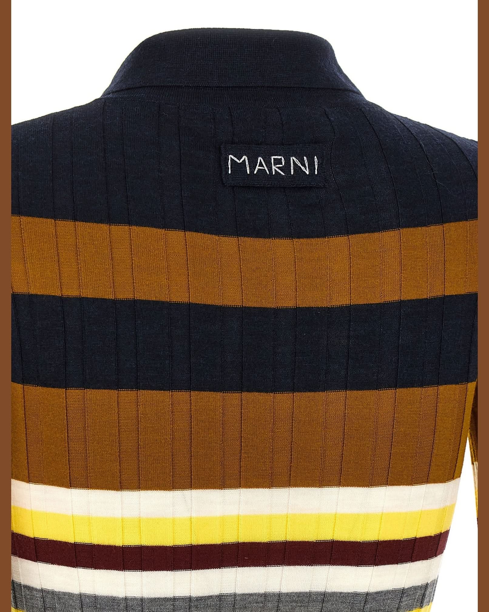 Marni Wool Ribbed Polo Shirt Glam Steals