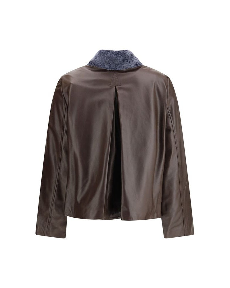 Marnie Brown Leather Jacket Glam Steals