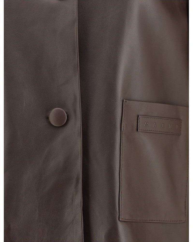 Marnie Brown Leather Jacket Glam Steals