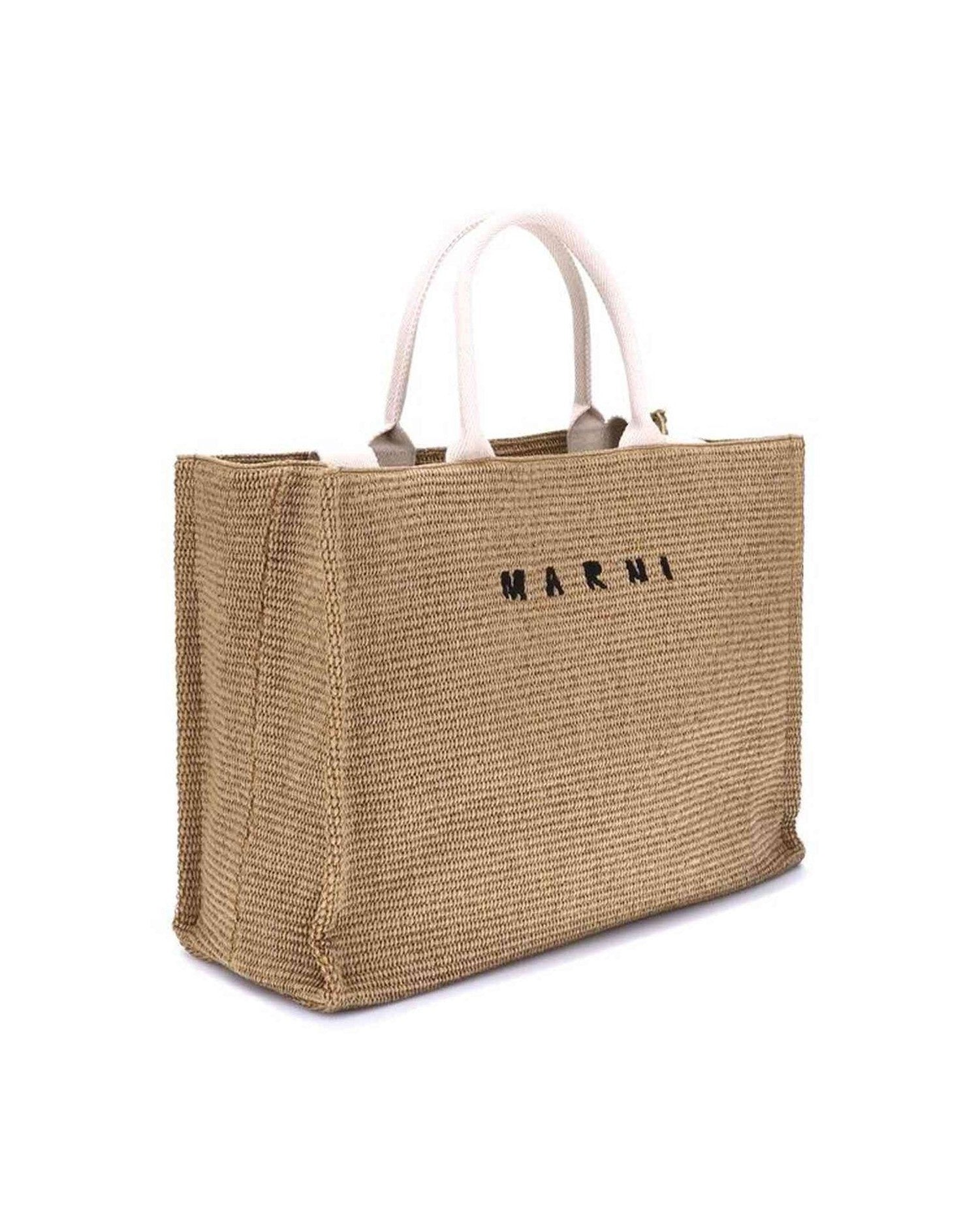 Marnie Marni Raffia Effect Tote Bag Glam Steals