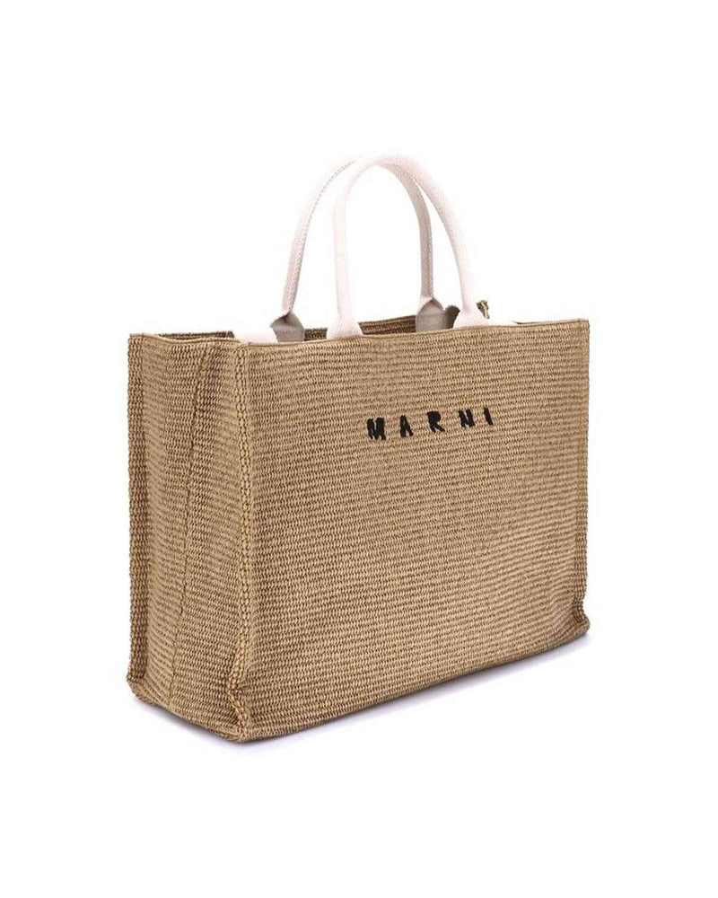 Marnie Marni Raffia Effect Tote Bag Glam Steals