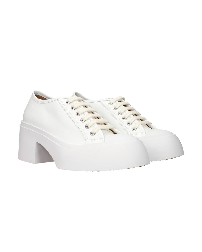 Marnie White Leather Marni Platform Sneakers Glam Steals