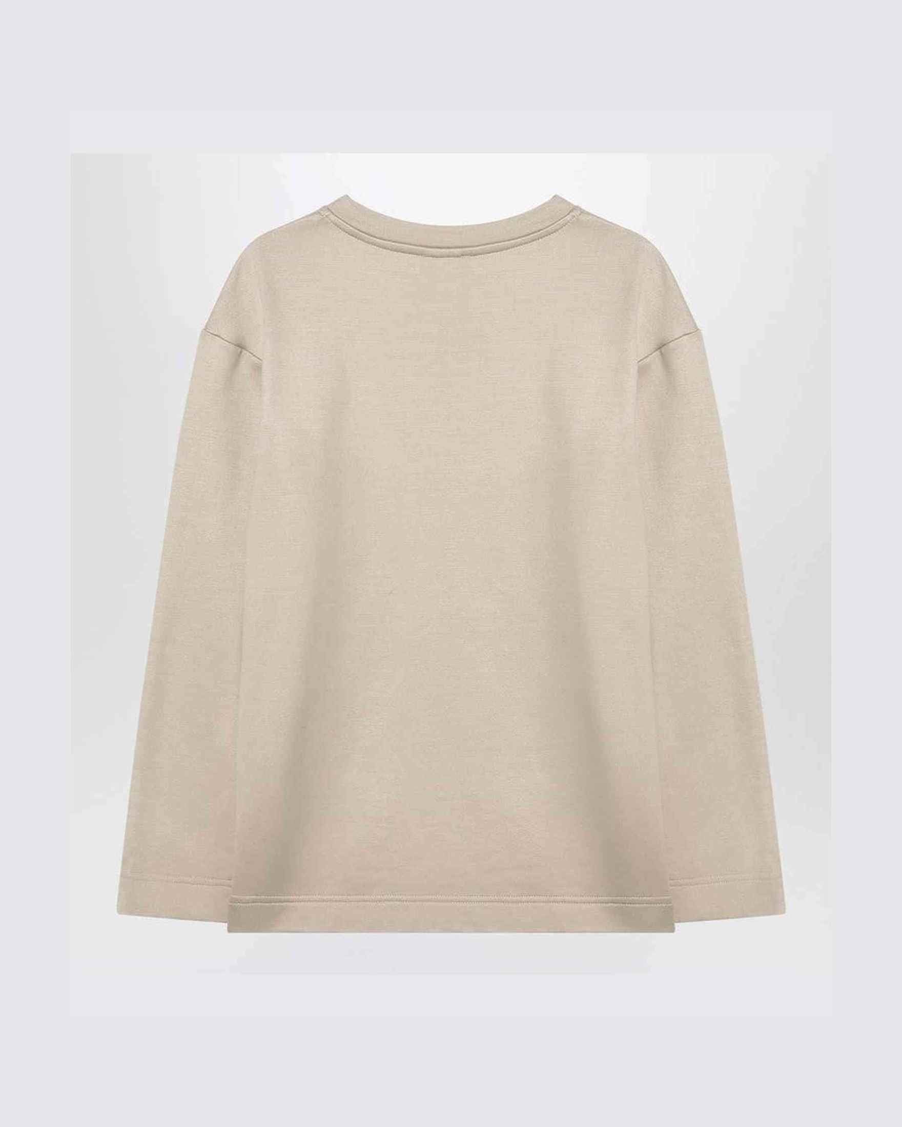 Max Mara Beige Silk Sweat-shirt in Blend Glam Steals