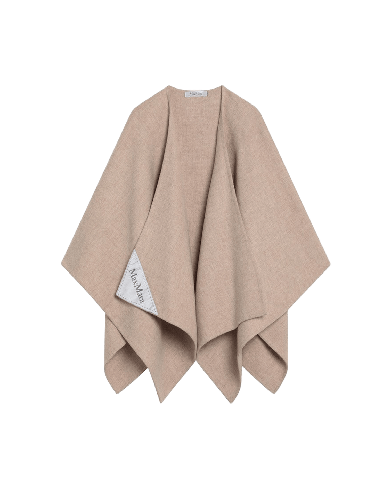 Max Mara Beige Wool Alpaca And Cape Glam Steals