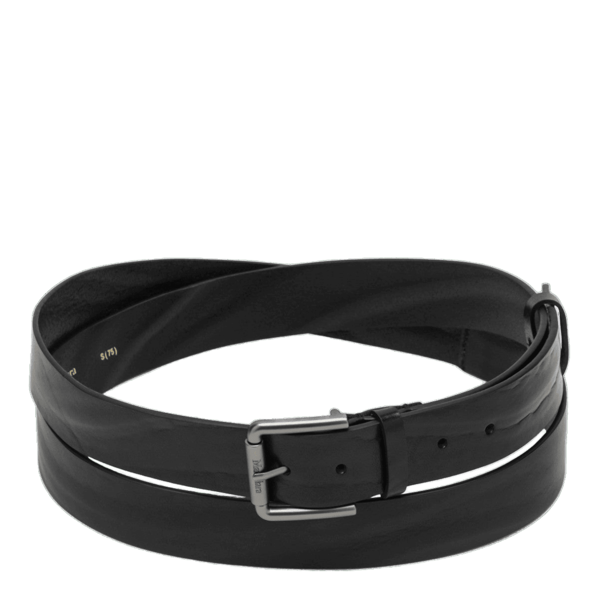 Max Mara Black Leather Long Belt Glam Steals