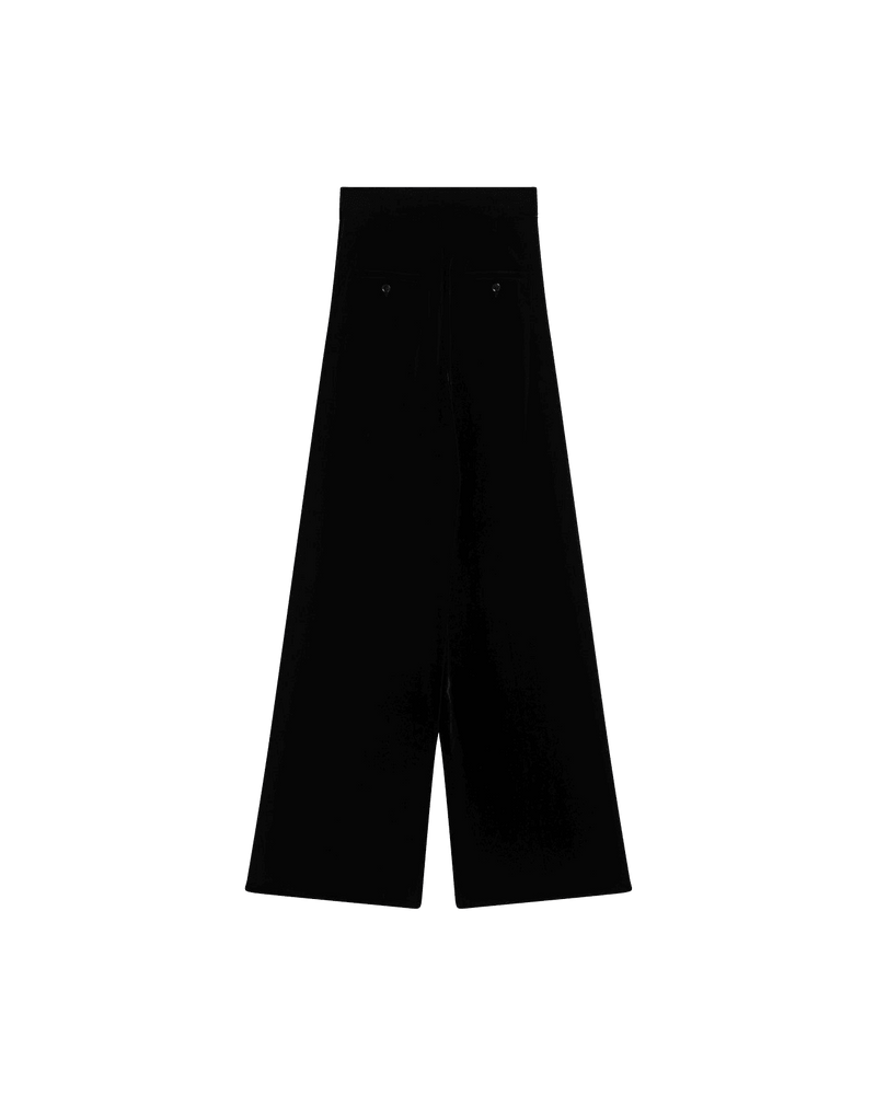Max Mara Black Velvet Trouser in Shaved Glam Steals