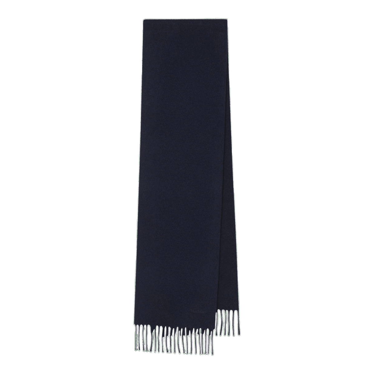 Max Mara Blue Wool Scarf Glam Steals