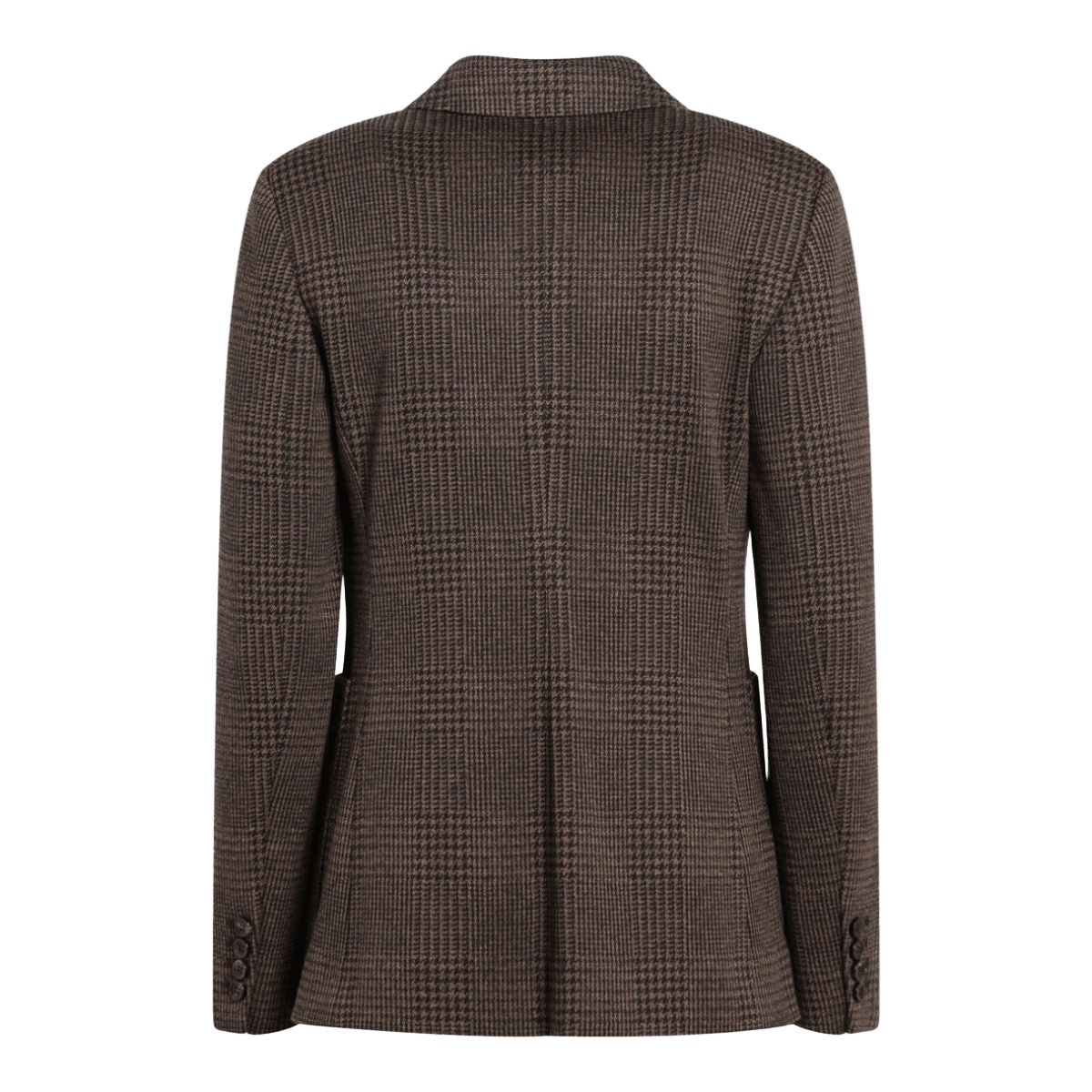 Max Mara Brown Prince Of Wales Double Breasted Jacket Glam Steals