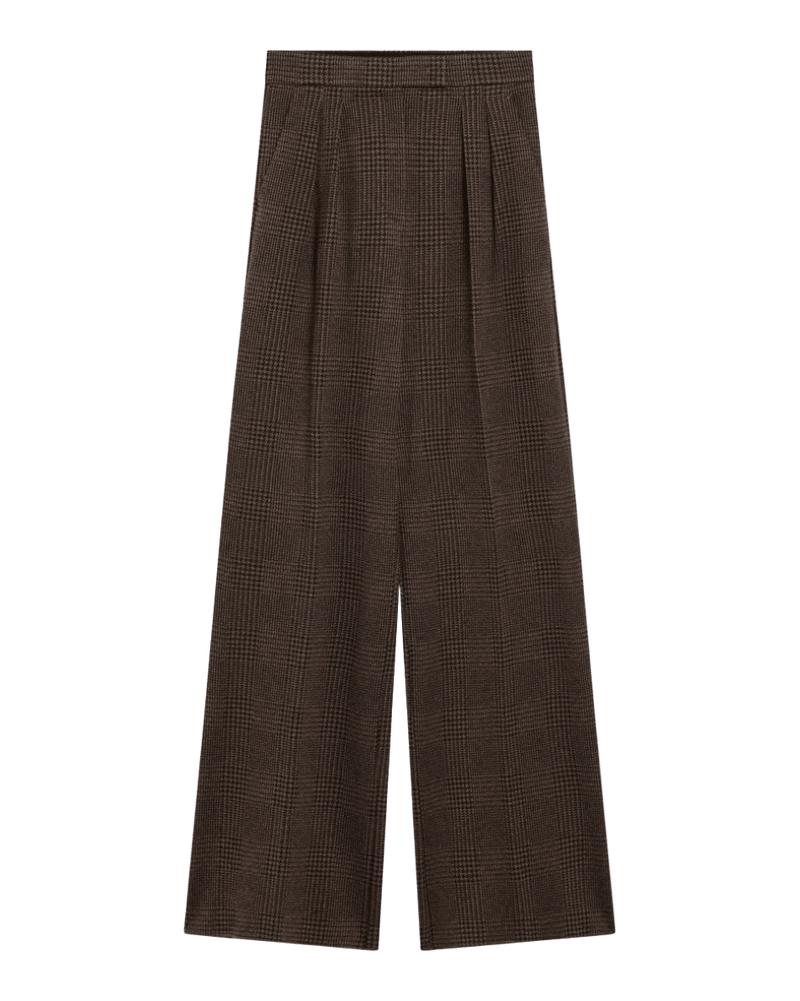 Max Mara Brown Prince Of Wales Trouser Glam Steals