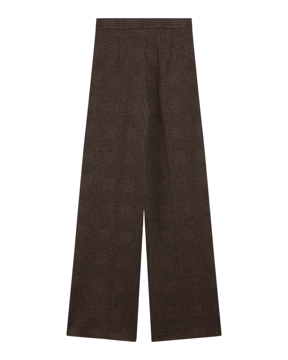 Max Mara Brown Prince Of Wales Trouser Glam Steals