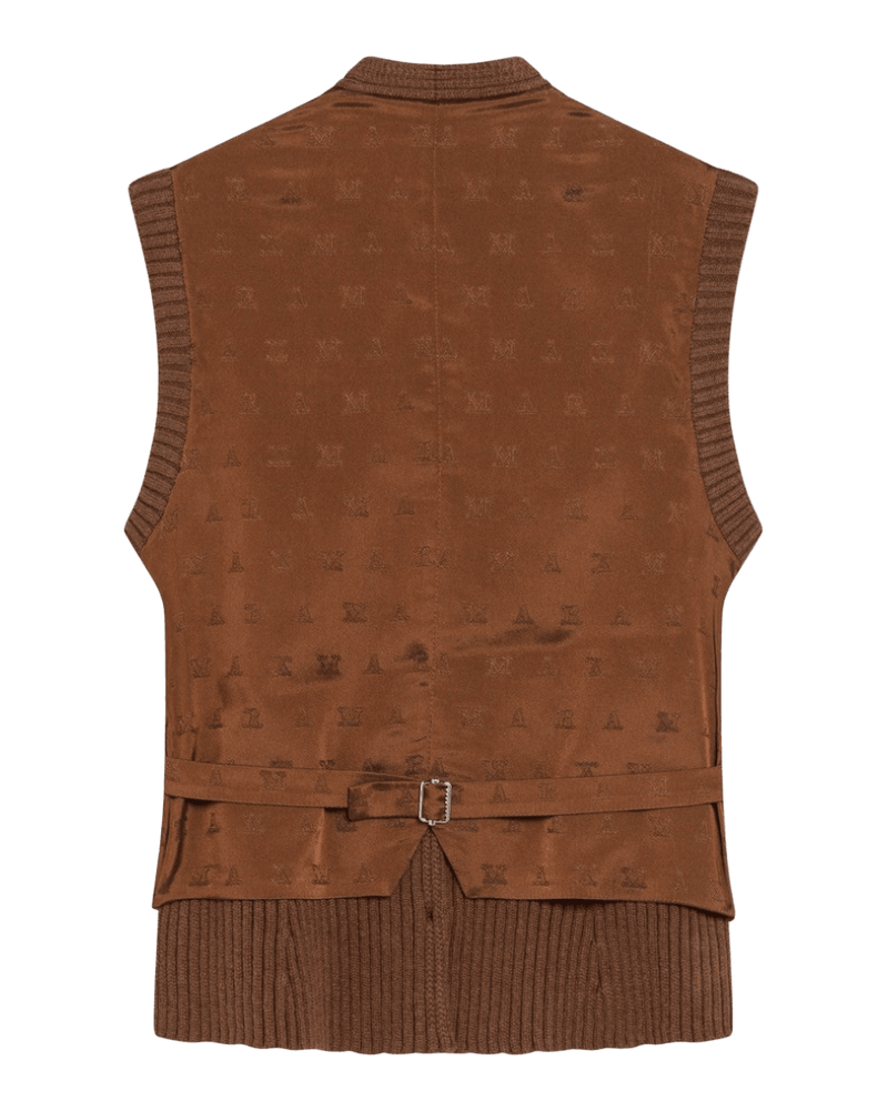 Max Mara Brown Wool Cashmere Gilet Glam Steals