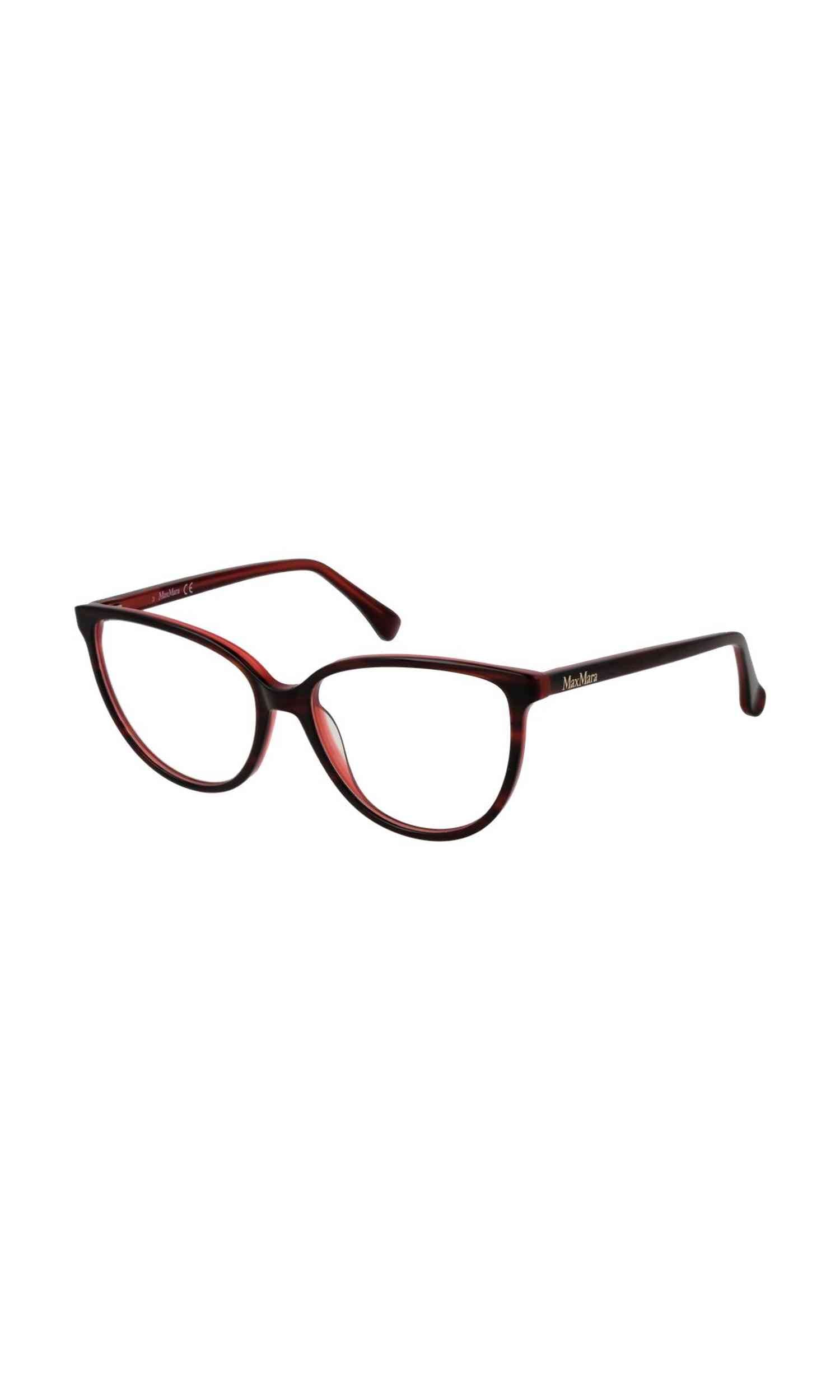 Max Mara Burgundy Women Optical Frame Glam Steals