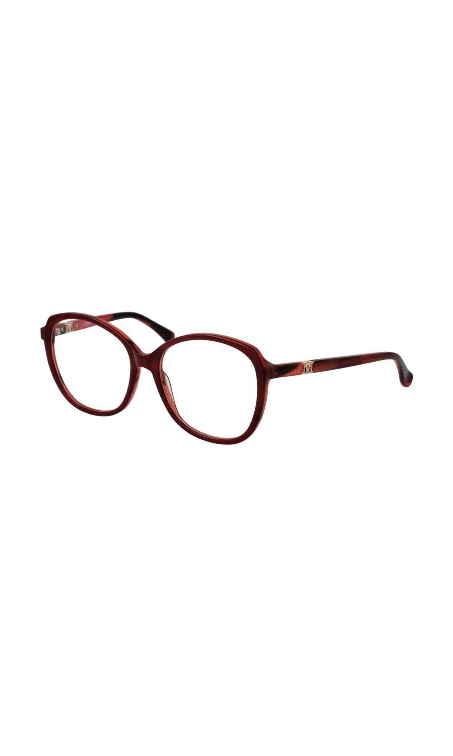 Max Mara Burgundy Women Optical Frame Glam Steals